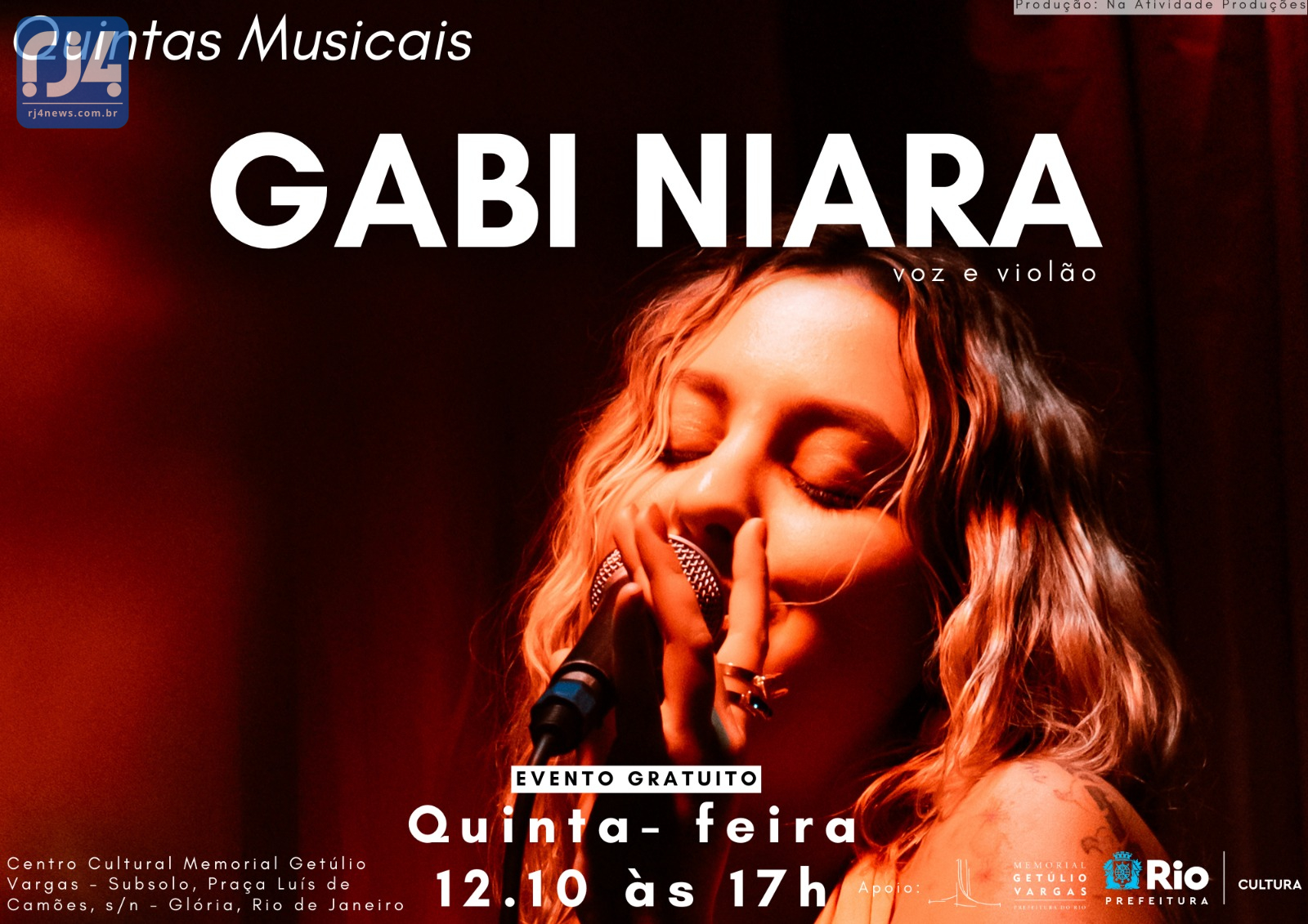 Gabi Niara Lançamento Meninos do Brasil no Memorial Getúlio Vargas